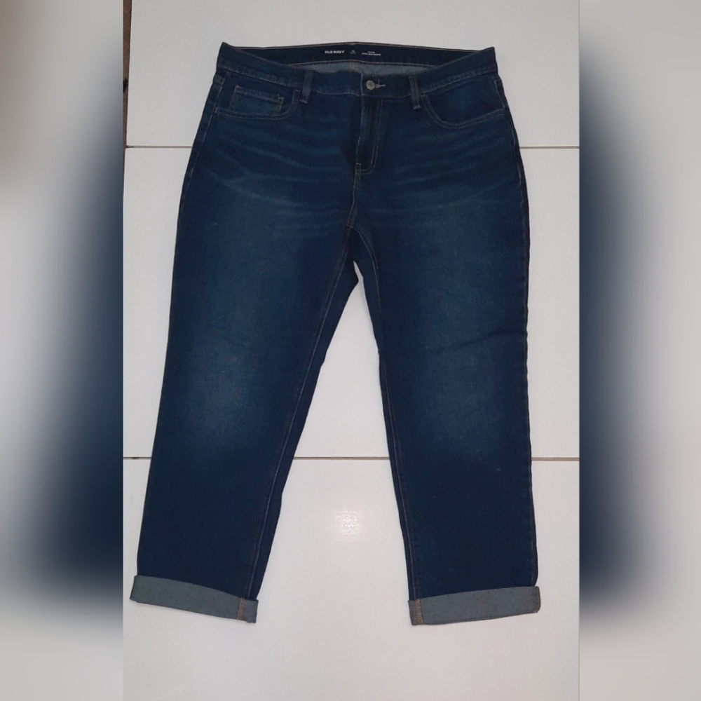Old Navy Mid-rise Boyfriend Straight Jeans Women's Size 14 Petite